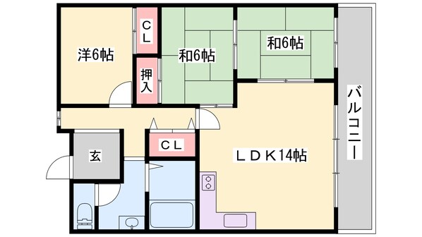 白浜の宮駅 徒歩4分 8階の物件間取画像